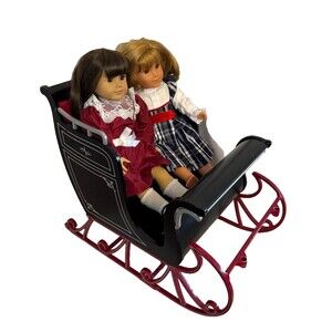 American Girl Central Park Holiday Sleigh Black Christmas Samantha Horse Retired